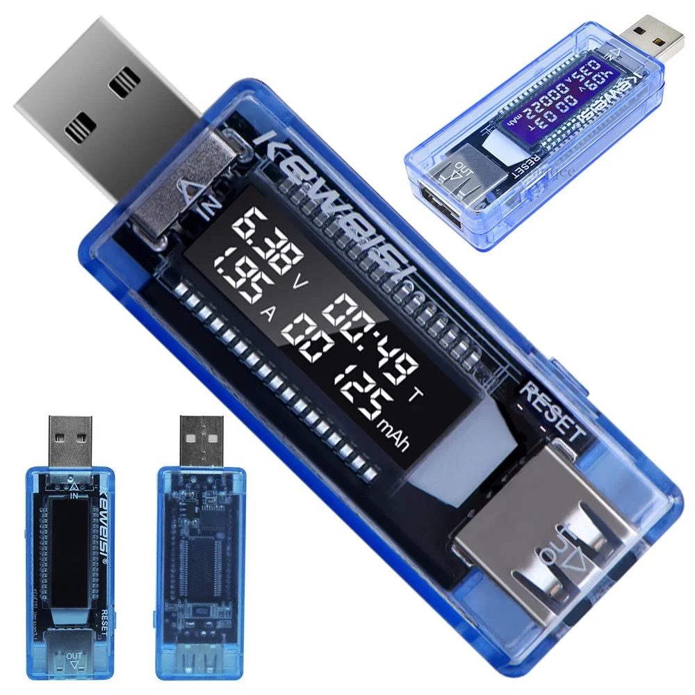 VERK USB tester napětí voltmetr/ampérmetr