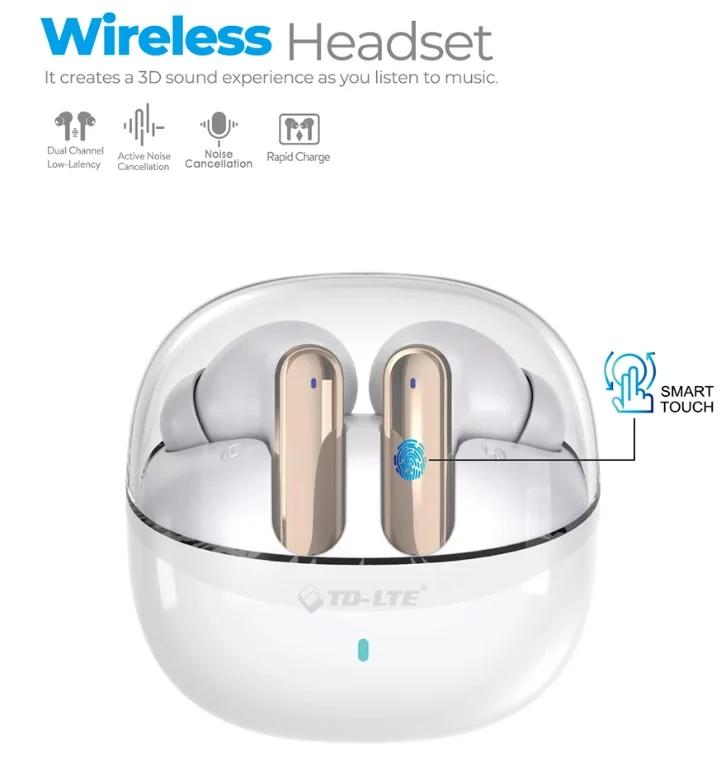 Bezdrátová sluchátka TD-LTE TD-TW41 - bílá