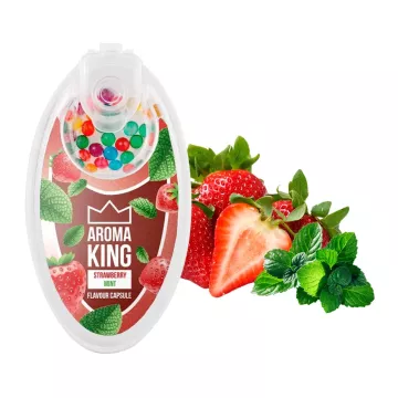 Capsule aromatizante Aroma King - Căpșuni cu mentă - 100 buc