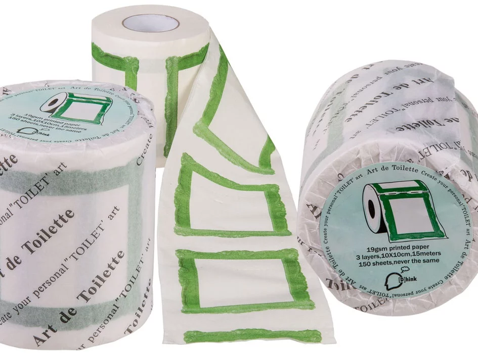 Dhink250 Toaletní papír - nakresli si sám - světle zelený