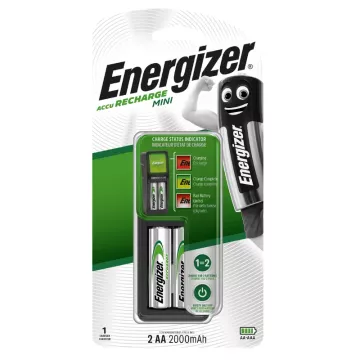 Nabíjačka na batérie Mini AA + 2 AA Power Plus 2000 mAh batéria - Energizer