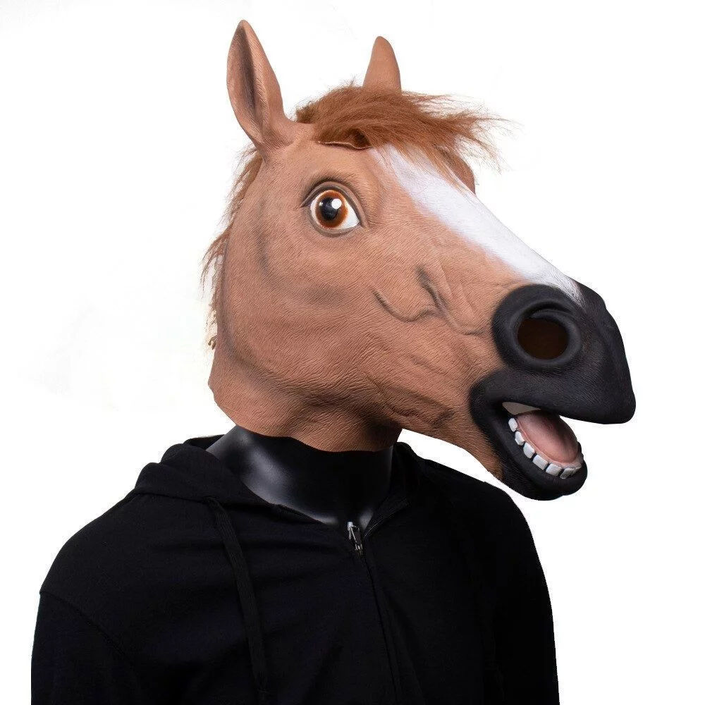 Zaparkorun Maska - hlava koně