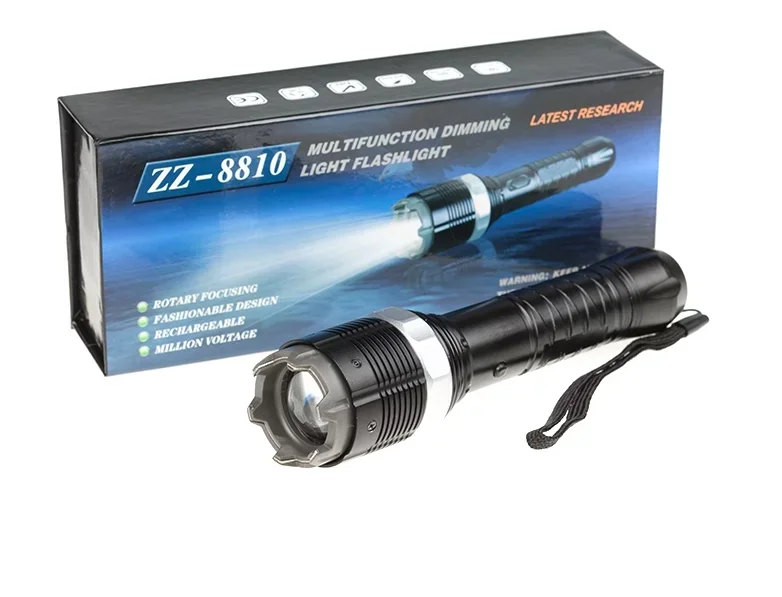 Duża latarka LED z paralizatorem i ZOOM-em HY-8810 | Gadżety