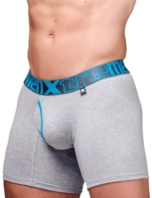 Boxeri Xtremen Long Boxer Contra Light Gray, 1 perechi, mărimea L Boxeri Xtremen Long Boxer Contra Light Gray, 1 perechi, mărimea L