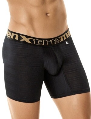 Boxeri Xtremen Microfiber Boxer Jacquard negru, 1 perechi, mărimea M Boxeri Xtremen Microfiber Boxer Jacquard negru, 1 perechi, mărimea M