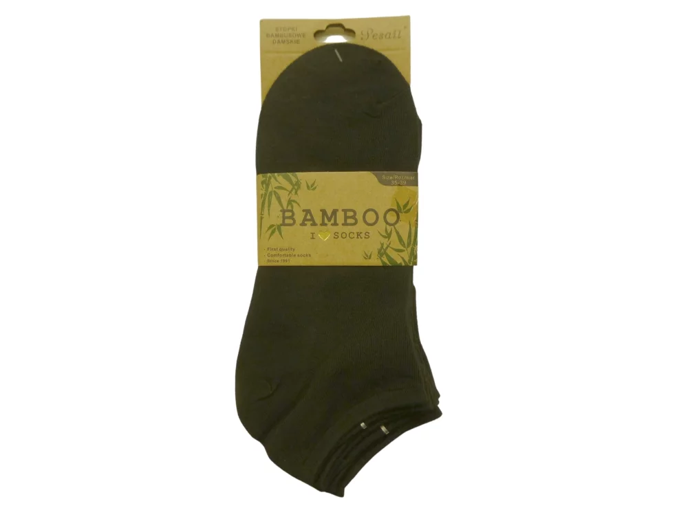 Dámské kotníkové bambusové ponožky PV-02500C - 3 páry - Pesail - 35-38
