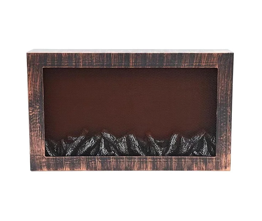 Moderní LED krb s imitací plamene SP-35 - 60x37 cm - měděný