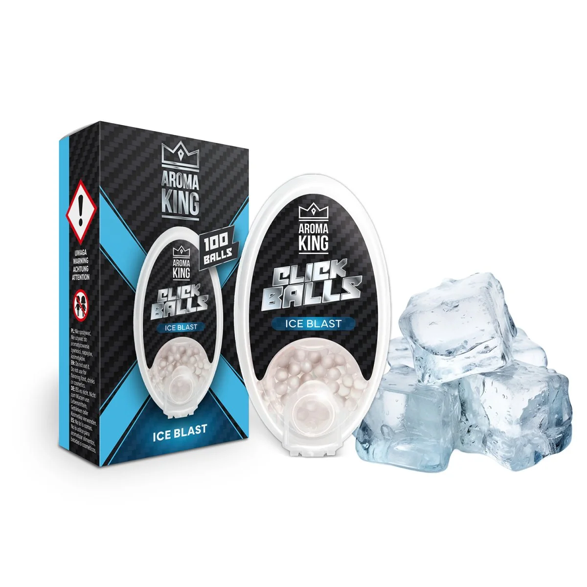 Praskací kuličky Aroma King - Ledový výbuch - 100 ks