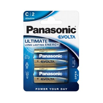 Malý monočlánok Evolta - 2x C - Panasonic