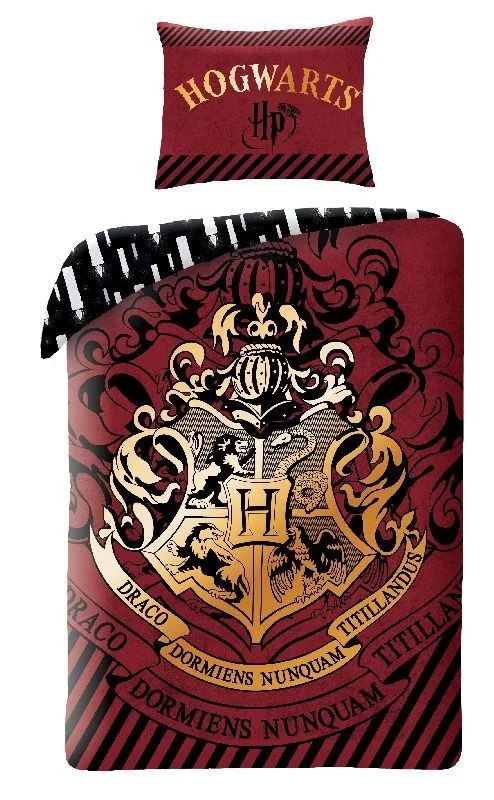 HALANTEX Bavlněné povlečení - Harry Potter Burgund - 140 x 200 - Halantex