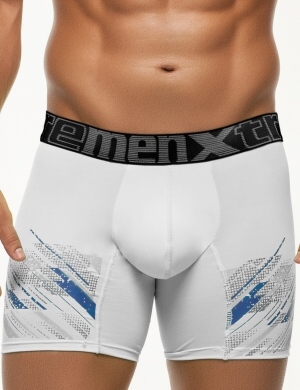 Boxeri Xtremen Printed Large Boxer 02 alb, 1 perechi, mărimea XL Boxeri Xtremen Printed Large Boxer 02 alb, 1 perechi, mărimea XL