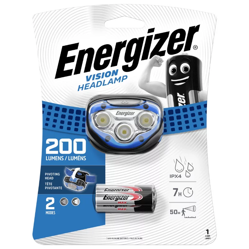 Čelová svítilna - Headlight Vision - 200 lm - Energizer