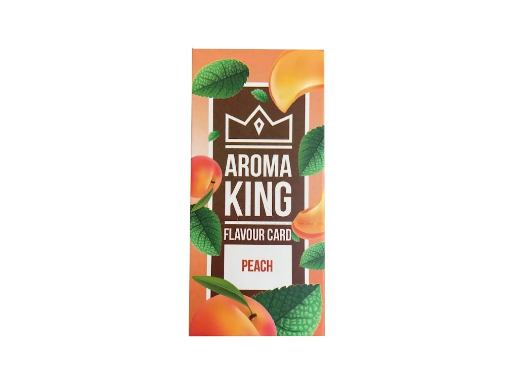 Ochucená vonná karta - Broskev - Peach - 1 ks - Aroma King