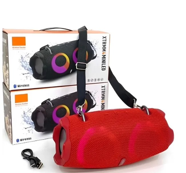 Přenosný Bluetooth reproduktor XTRMM4 MINI - červená