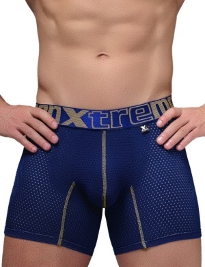 Pánské boxerky Xtremen Sports Boxer Perforated Mesh Dark Blue, Velikost oblečení M Pánské boxerky Xtremen Sports Boxer Perforated Mesh Dark Blue, Velikost oblečení M