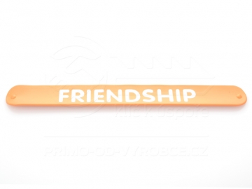 Náramek nápis FRIENDSHIP - oranžový Náramek nápis FRIENDSHIP - oranžový
