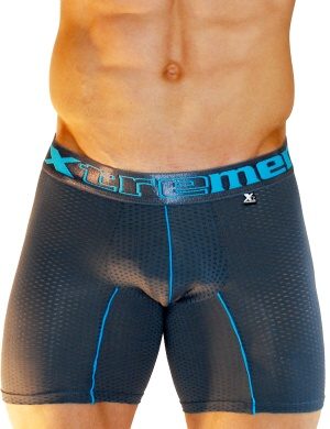 Pánské boxerky Xtremen Full Mesh Sports Boxer Dark Blue, Velikost oblečení M Pánské boxerky Xtremen Full Mesh Sports Boxer Dark Blue, Velikost oblečení M