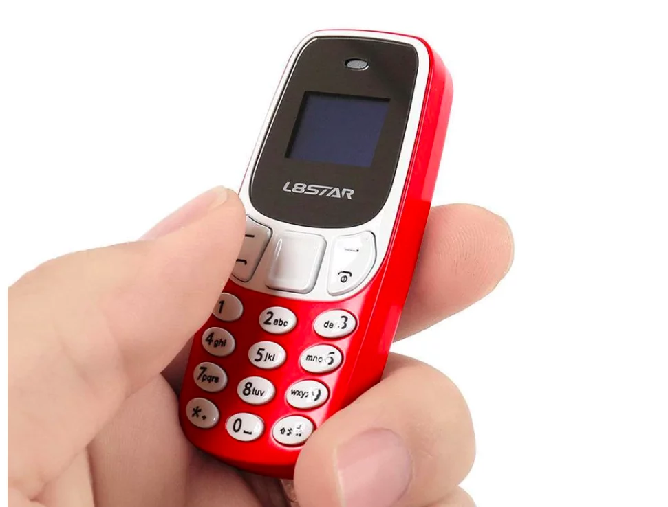 Miniatúrny mobilný telefón L8STAR BM10 - červený