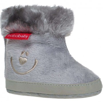 Detské zimné capáčky Bobo Baby 6-12m sivé Detské zimné capáčky Bobo Baby 6-12m sivé