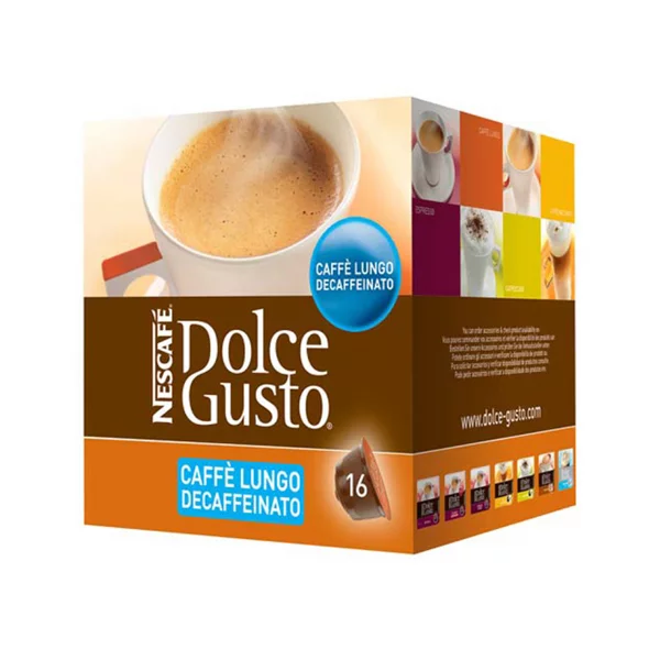 Nescafé Dolce Gusto Kapsle Dolce Gusto - Caffè Lungo Decaffeinato - 16 ks - Nescafé
