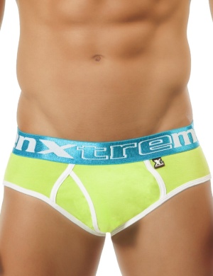 Pánské slipy Xtremen Brief žlutozelené, Velikost oblečení M Pánské slipy Xtremen Brief žlutozelené, Velikost oblečení M