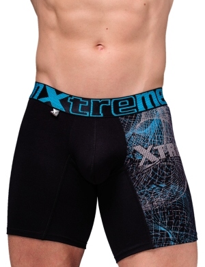 Boxeri Xtremen Sports Boxer Print Black, 1 perechi, mărimea XL Boxeri Xtremen Sports Boxer Print Black, 1 perechi, mărimea XL