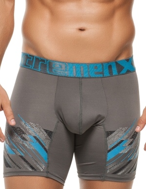 Boxeri Xtremen Printed Large Boxer 02 Gray, 1 perechi, mărimea XL Boxeri Xtremen Printed Large Boxer 02 Gray, 1 perechi, mărimea XL