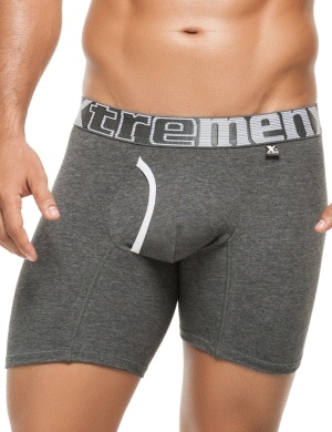 Boxeri Xtremen Long Boxer Contra Dark Gray, 1 perechi, mărimea M Boxeri Xtremen Long Boxer Contra Dark Gray, 1 perechi, mărimea M