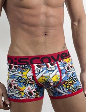 Pánské boxerky Discover Jockey Masks, Velikost oblečení S Pánské boxerky Discover Jockey Masks, Velikost oblečení S