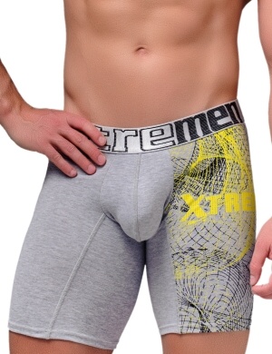 Boxeri Xtremen Sports Boxer Print Gray, 1 perechi, mărimea M Boxeri Xtremen Sports Boxer Print Gray, 1 perechi, mărimea M