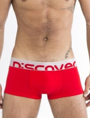 Pánské boxerky Discover Basic Red Trunk, Velikost oblečení S Pánské boxerky Discover Basic Red Trunk, Velikost oblečení S