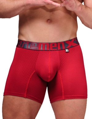 Boxeri Xtremen Microfiber Boxer Perfored Red, 1 perechi, mărimea L Boxeri Xtremen Microfiber Boxer Perfored Red, 1 perechi, mărimea L