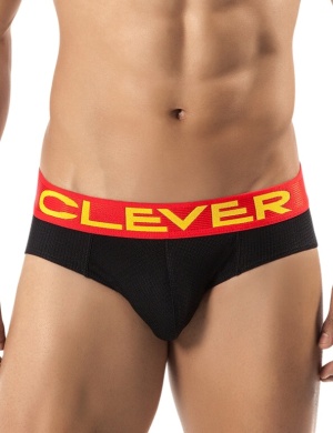 Pánské slipy Clever Burdeos Latin Brief černé, Velikost oblečení XL Pánské slipy Clever Burdeos Latin Brief černé, Velikost oblečení XL