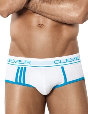 Pánské slipy Clever Stanford Sporty Brief bílé, Velikost oblečení M Pánské slipy Clever Stanford Sporty Brief bílé, Velikost oblečení M