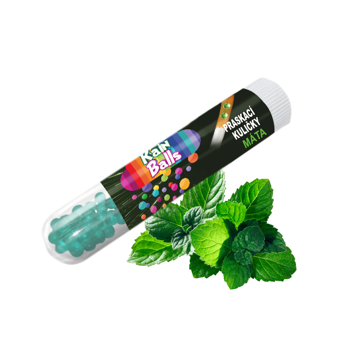 Mr. Blast Praskací kuličky RainBalls - Máta +- 21 ks