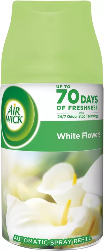 Air Wick Freshmatic rezervă pentru odorizant - Flori albe de frezie, 250ml