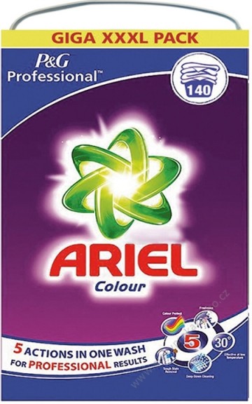Ariel Professional prací prášek na barevné prádlo 9,1 kg 140 cyklů dovoz Německo Ariel Professional prací prášek na barevné prádlo 9,1 kg 140 cyklů dovoz Německo