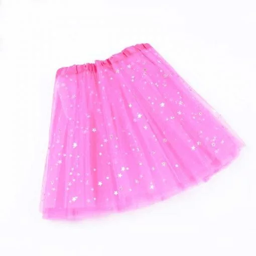 Zaparkorun Princeznovská sukně s LED světlem - růžová