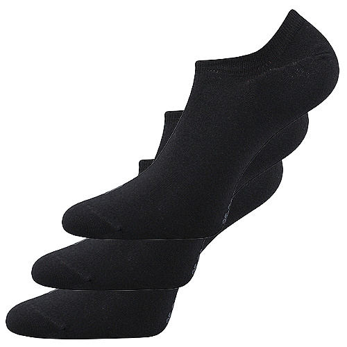 Bambusové ponožky Dexi - černé - 3 páry - Lonka - velikost 43-46