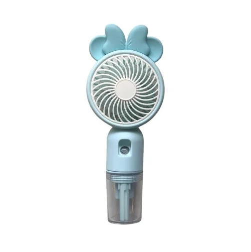 Mini ventilátor s funkcí jemné vodní mlhy SM870C - modrá