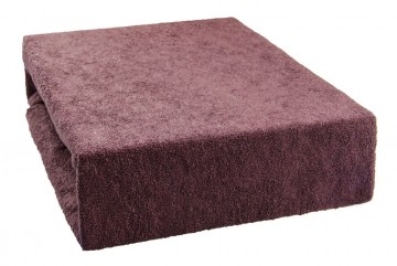 Prostěradlo froté 90x200 cm - tmavě hnědé Prostěradlo froté 90x200 cm - tmavě hnědé