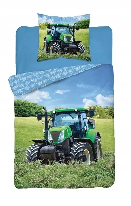 DETEXPOL Povlečení - Traktor - svítící - bavlna - 140 x 200 cm - 70 x 80 cm - Detexpol