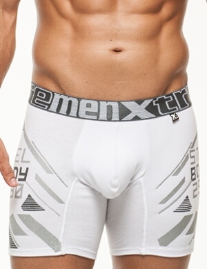 Boxeri Xtremen Printed Large Boxer 01 alb, 1 perechi, mărimea XL Boxeri Xtremen Printed Large Boxer 01 alb, 1 perechi, mărimea XL