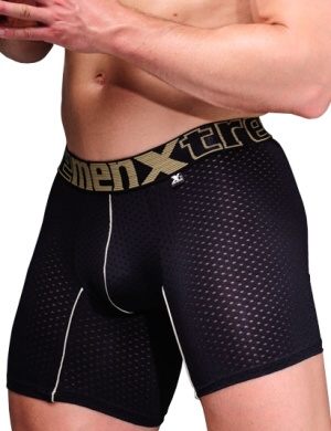 Pánské boxerky Xtremen Full Mesh Sports Boxer Black, Velikost oblečení M Pánské boxerky Xtremen Full Mesh Sports Boxer Black, Velikost oblečení M