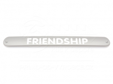 Náramek nápis FRIENDSHIP - šedý Náramek nápis FRIENDSHIP - šedý