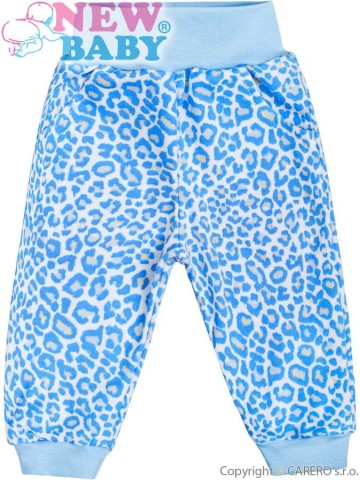 Kojenecké tepláčky New Baby Leopardík modré Kojenecké tepláčky New Baby Leopardík modré