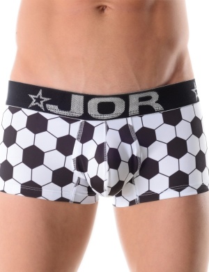 Pánské boxerky Jor Soccer Boxer černo-bílé, Velikost oblečení M Pánské boxerky Jor Soccer Boxer černo-bílé, Velikost oblečení M