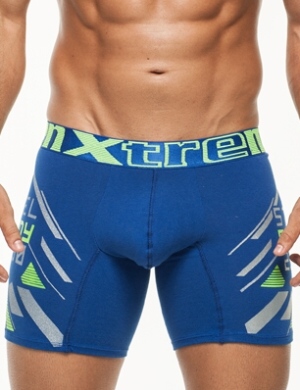 Boxeri Xtremen Printed Large Boxer 01 albastru King, 1 perechi, mărimea M Boxeri Xtremen Printed Large Boxer 01 albastru King, 1 perechi, mărimea M