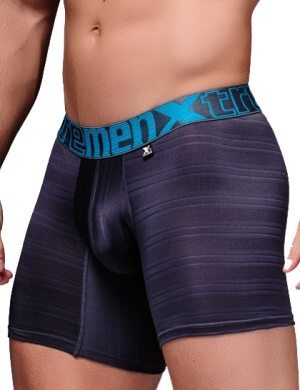 Boxeri Xtremen Microfiber Boxer Jacquard Dark Gray, 1 perechi, mărimea M Boxeri Xtremen Microfiber Boxer Jacquard Dark Gray, 1 perechi, mărimea M