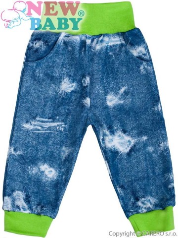 Kojenecké tepláčky s kapsami New Baby Light Jeansbaby zelené Kojenecké tepláčky s kapsami New Baby Light Jeansbaby zelené